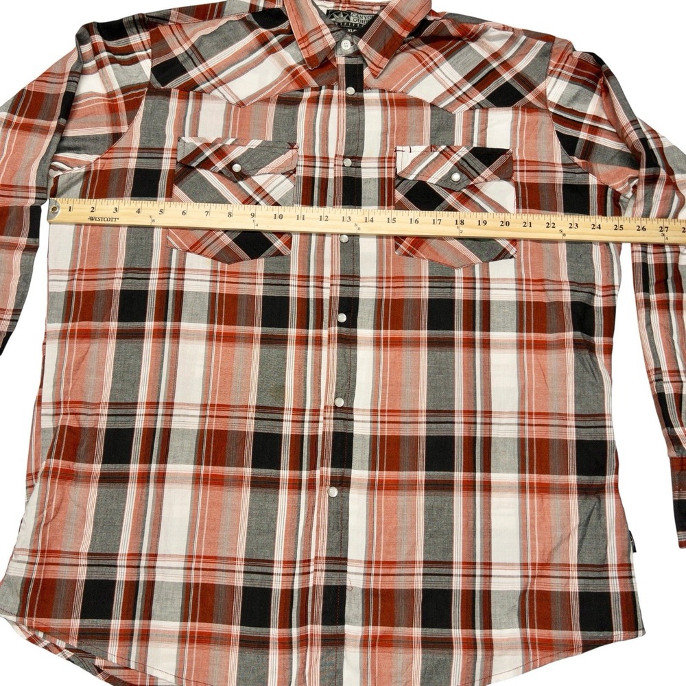 Canyon Guide Outfitters Pearl Snap Western Shirt Mens XL Rodeo Outdoors Ranch - Picture 6 of 9